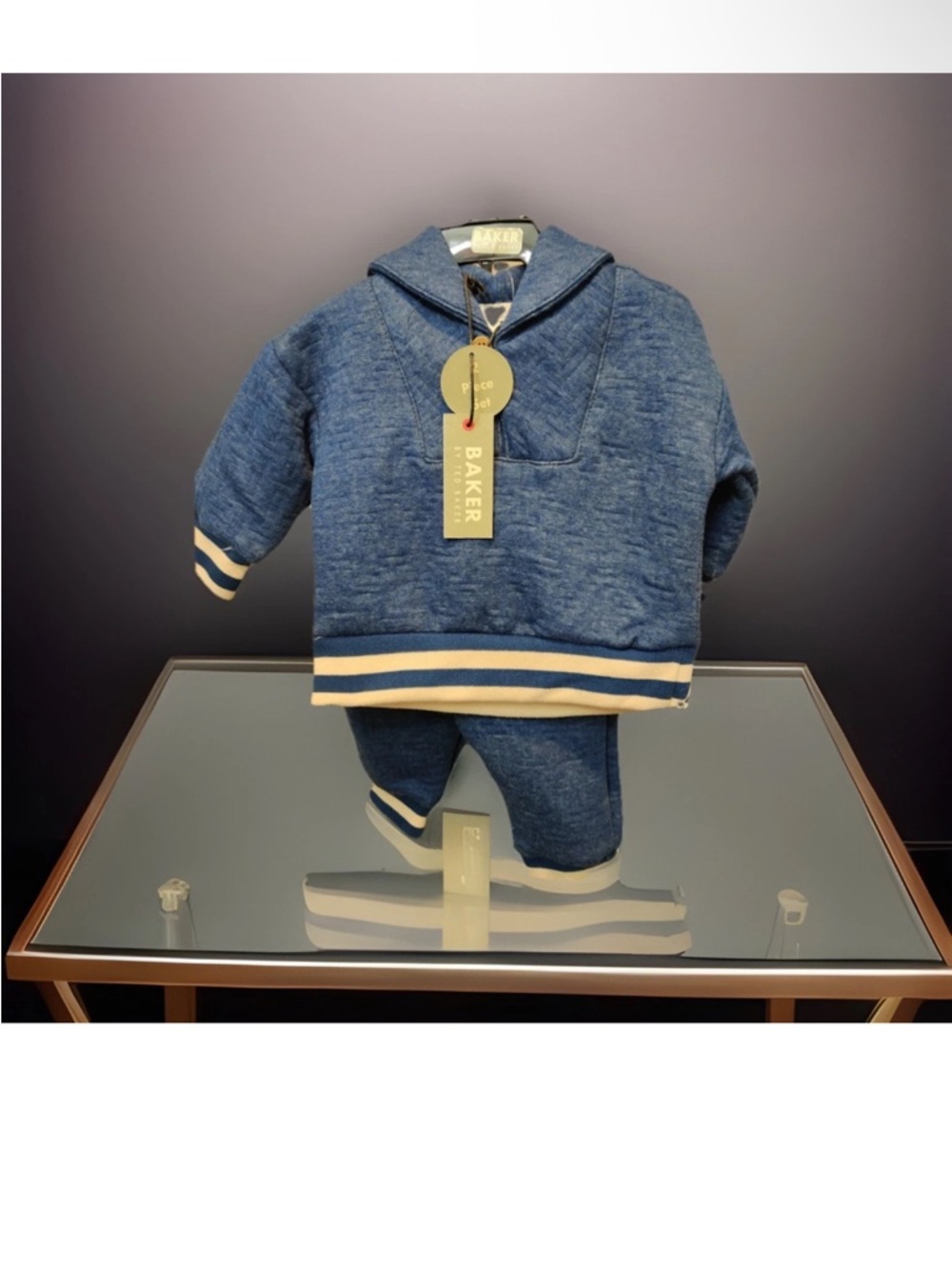 Baker by Ted Baker Navy Baby Hoodie & Pants Set